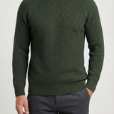 Oswald - Raglan Sleeve Ribbed Jumper
