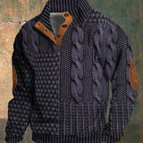 Jasper - Patterned Cable Knit Cardigan