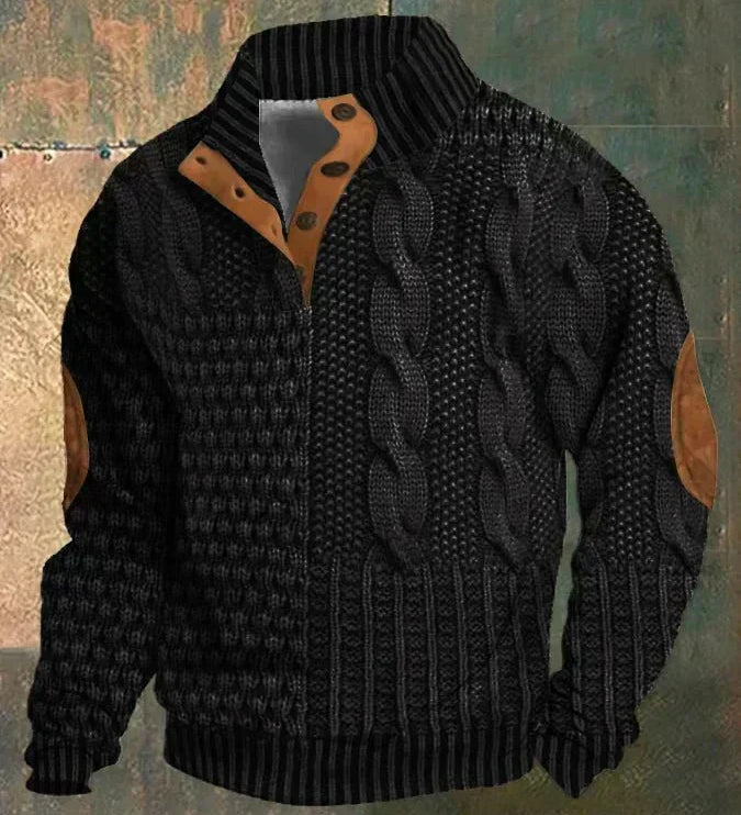 Jasper - Patterned Cable Knit Cardigan