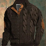 Jasper - Patterned Cable Knit Cardigan