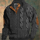 Jasper - Patterned Cable Knit Cardigan