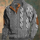Jasper - Patterned Cable Knit Cardigan