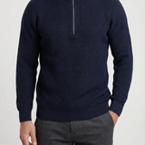 Ambrose - Ribbed Half-Zip Jumper