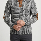 Jasper - Patterned Cable Knit Cardigan