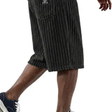 Fletcher - Corduroy Shorts with Embroidery Detail