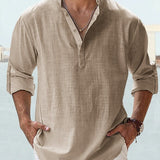 Lambert - Minimalist Mandarin Collar Shirt