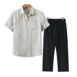Juvana Linen Short Sleeve Set