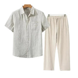 Juvana Linen Short Sleeve Set