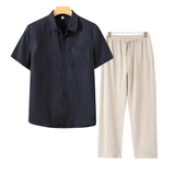 Juvana Linen Short Sleeve Set