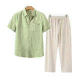 Juvana Linen Short Sleeve Set