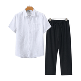 Juvana Linen Short Sleeve Set