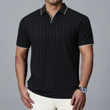 Julian Woven Collar Polo