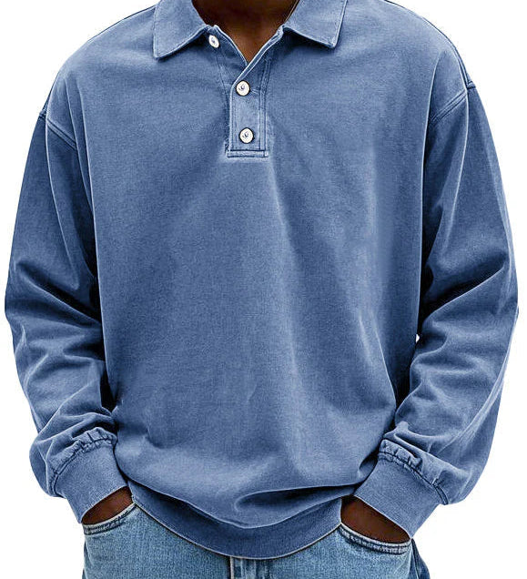 Gerald - Washed Collar Polo Shirt