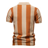 Stravino Stripe Zip Polo