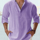 Lambert - Minimalist Mandarin Collar Shirt