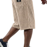 Overton - Corduroy Shorts with Embroidery Detail