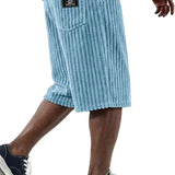 Fletcher - Corduroy Shorts with Embroidery Detail