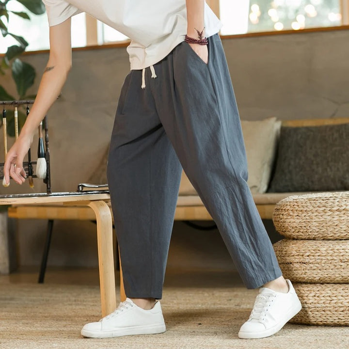 Dean - Comfortable Drawstring Trousers