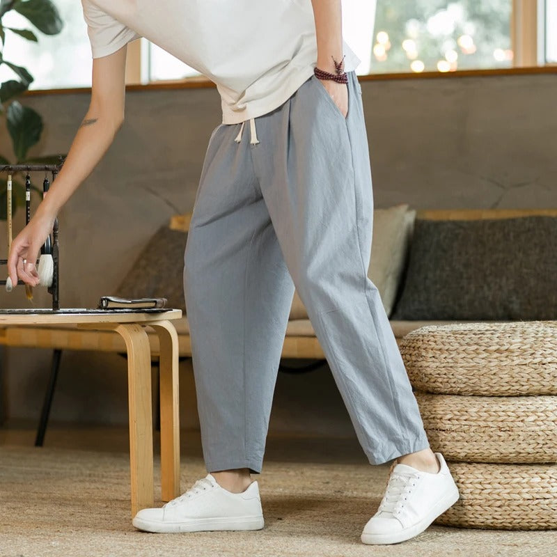 Dean - Comfortable Drawstring Trousers