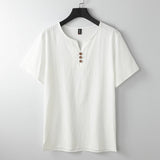 Valaro Linen Split-Neck Tee
